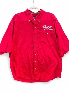 Ranger Boats Men's Casual Button-Down Shirt in Red